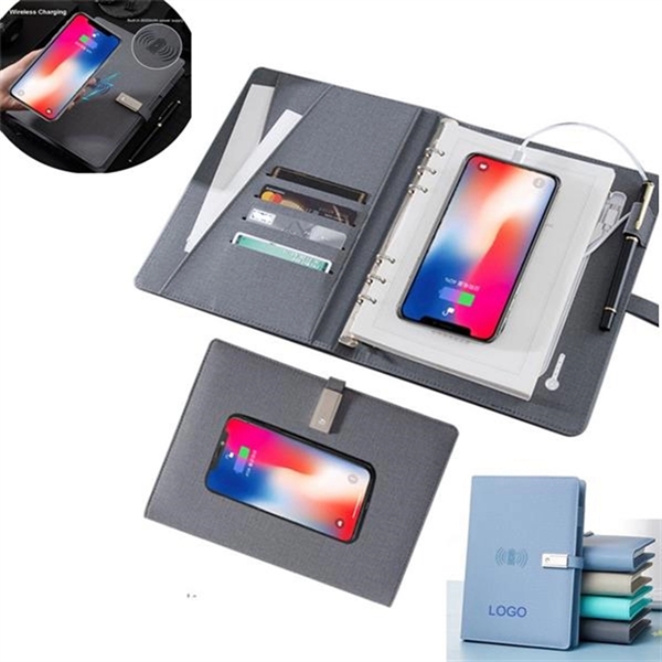 8000Mah Wireless Charging Notebook With 16Gb U Disk - 8000Mah Wireless Charging Notebook With 16Gb U Disk - Image 2 of 5