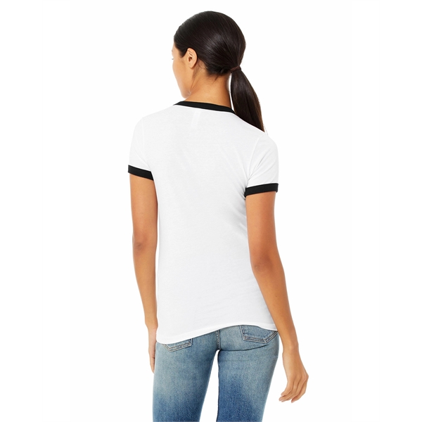 Ladies' Jersey Short-Sleeve Ringer T-Shirt - Ladies' Jersey Short-Sleeve Ringer T-Shirt - Image 20 of 26