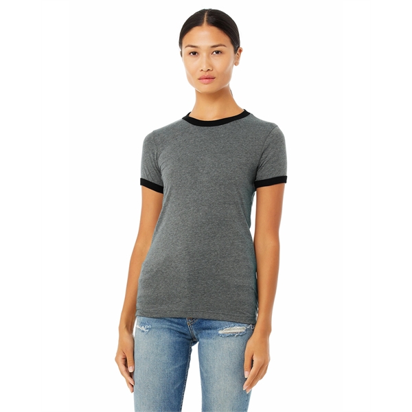 Ladies' Jersey Short-Sleeve Ringer T-Shirt - Ladies' Jersey Short-Sleeve Ringer T-Shirt - Image 21 of 26