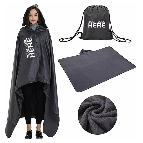 Outdoor Waterproof Rain Poncho Picnic beach Mat - Outdoor Waterproof Rain Poncho Picnic beach Mat - Image 0 of 1