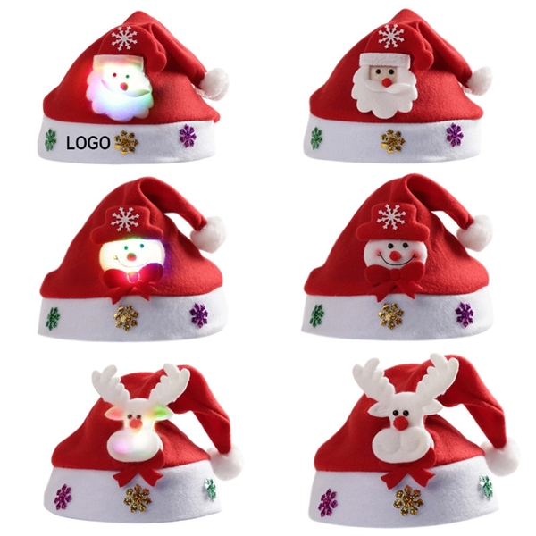 Light Up Santa Hat - Light Up Santa Hat - Image 0 of 2