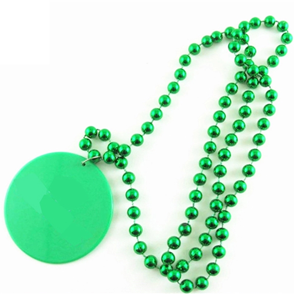 Mardi Gras Beads With Medallion - Mardi Gras Beads With Medallion - Image 3 of 3