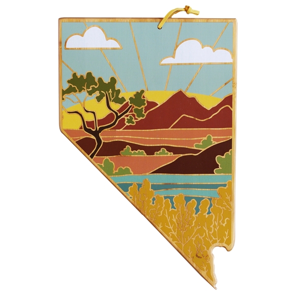 State Shaped Cutting & Serving Board w/Artwork Summer Stokes - State Shaped Cutting & Serving Board w/Artwork Summer Stokes - Image 6 of 45