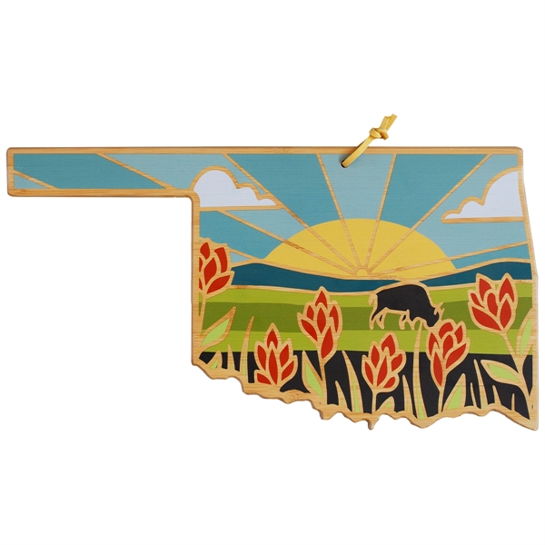 State Shaped Cutting & Serving Board w/Artwork Summer Stokes - State Shaped Cutting & Serving Board w/Artwork Summer Stokes - Image 8 of 45