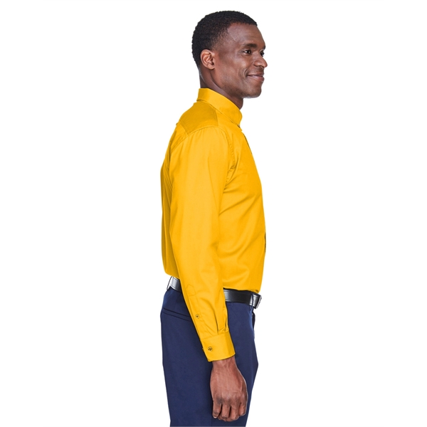 Harriton Men's Easy Blend™ Long-Sleeve Twill Shirt with S... - Harriton Men's Easy Blend™ Long-Sleeve Twill Shirt with S... - Image 49 of 135