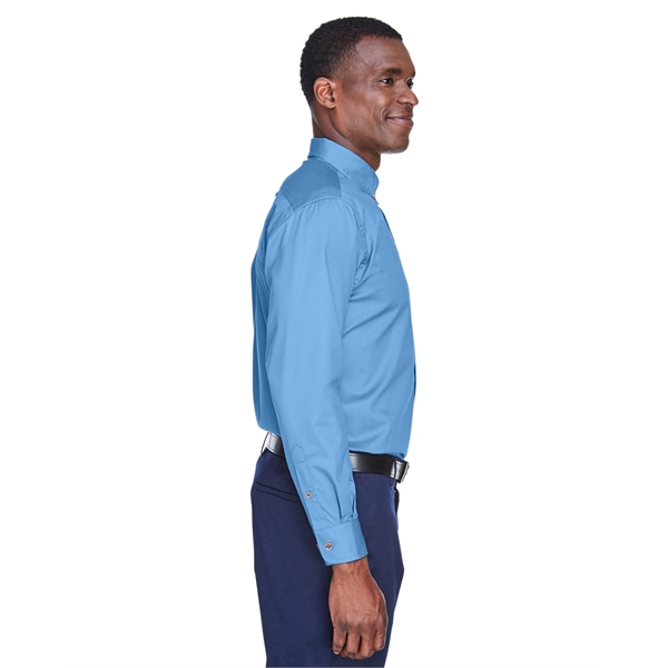 Harriton Men's Easy Blend™ Long-Sleeve Twill Shirt with S... - Harriton Men's Easy Blend™ Long-Sleeve Twill Shirt with S... - Image 58 of 135