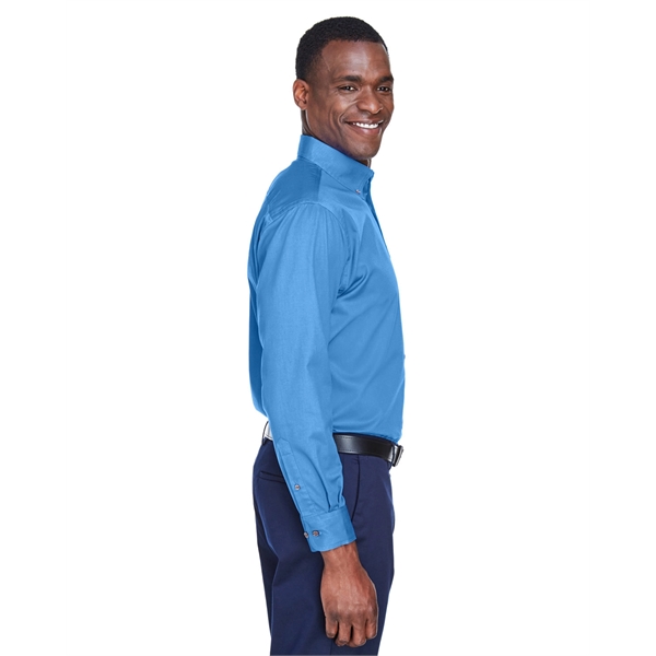 Harriton Men's Easy Blend™ Long-Sleeve Twill Shirt with S... - Harriton Men's Easy Blend™ Long-Sleeve Twill Shirt with S... - Image 64 of 135