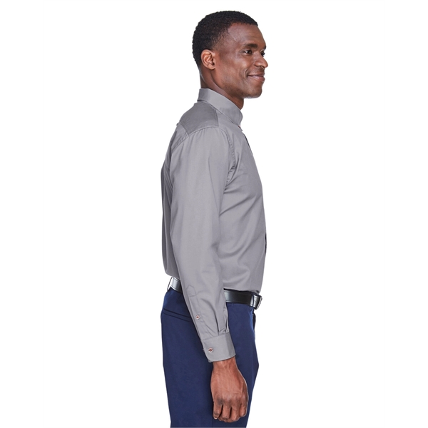 Harriton Men's Easy Blend™ Long-Sleeve Twill Shirt with S... - Harriton Men's Easy Blend™ Long-Sleeve Twill Shirt with S... - Image 70 of 135