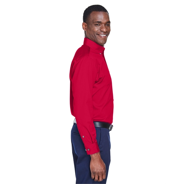 Harriton Men's Easy Blend™ Long-Sleeve Twill Shirt with S... - Harriton Men's Easy Blend™ Long-Sleeve Twill Shirt with S... - Image 76 of 135