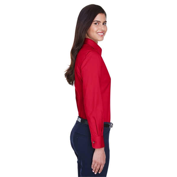 Harriton Ladies' Easy Blend™ Long-Sleeve Twill Shirt with... - Harriton Ladies' Easy Blend™ Long-Sleeve Twill Shirt with... - Image 79 of 146