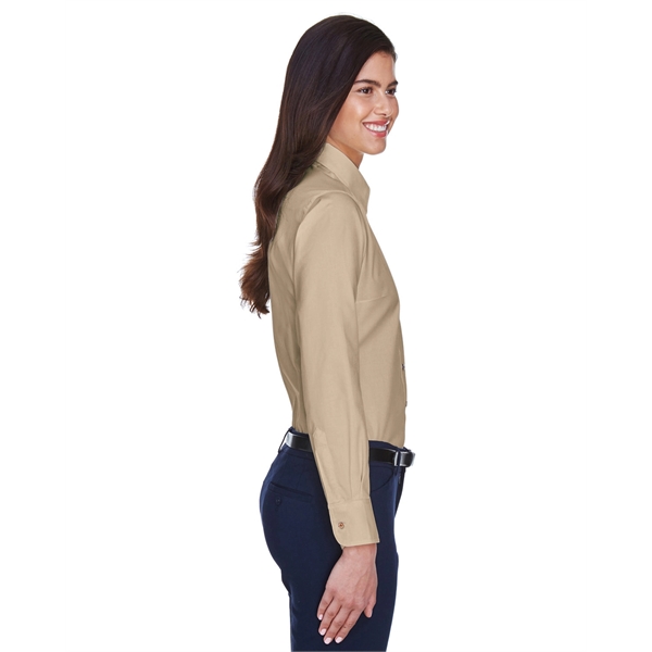 Harriton Ladies' Easy Blend™ Long-Sleeve Twill Shirt with... - Harriton Ladies' Easy Blend™ Long-Sleeve Twill Shirt with... - Image 85 of 146