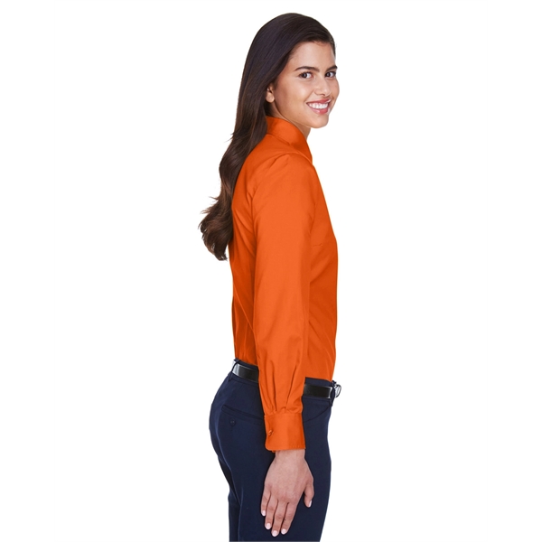 Harriton Ladies' Easy Blend™ Long-Sleeve Twill Shirt with... - Harriton Ladies' Easy Blend™ Long-Sleeve Twill Shirt with... - Image 89 of 146