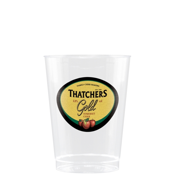10 oz Clear Fluted Plastic Cup - Digital - 10 oz Clear Fluted Plastic Cup - Digital - Image 0 of 1