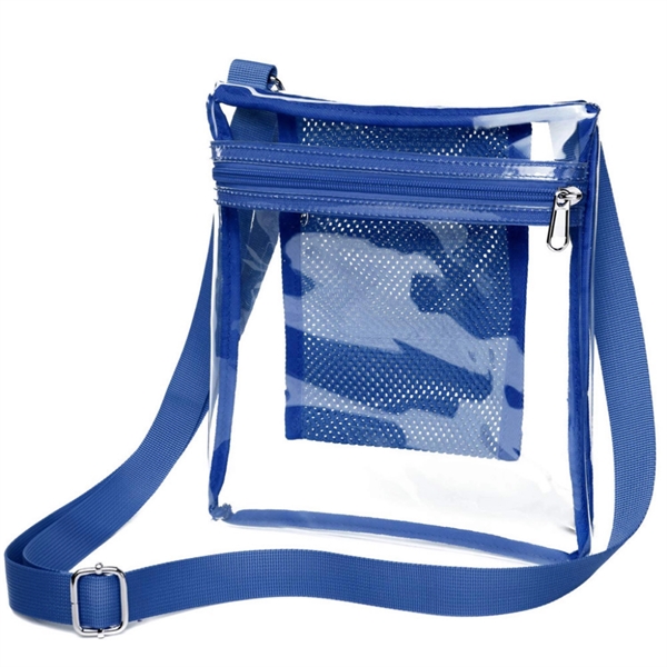 Clear Pvc Sling Shoulder Messenger Bag - Clear Pvc Sling Shoulder Messenger Bag - Image 2 of 4