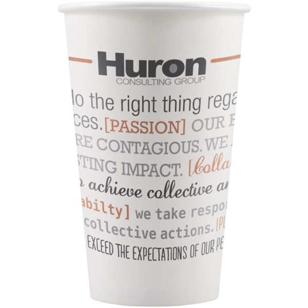16 oz Paper Cup - White - Hi-Speed - 16 oz Paper Cup - White - Hi-Speed - Image 0 of 1