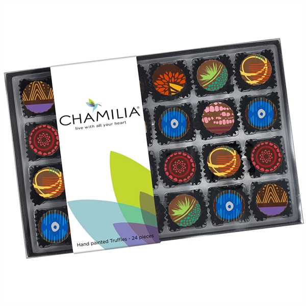 Hand Painted Truffles 24 Pieces - Hand Painted Truffles 24 Pieces - Image 2 of 3