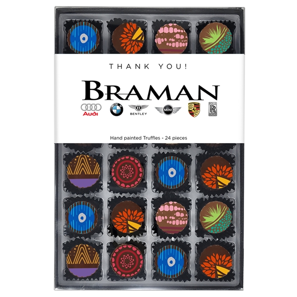 Hand Painted Truffles 24 Pieces - Hand Painted Truffles 24 Pieces - Image 0 of 3