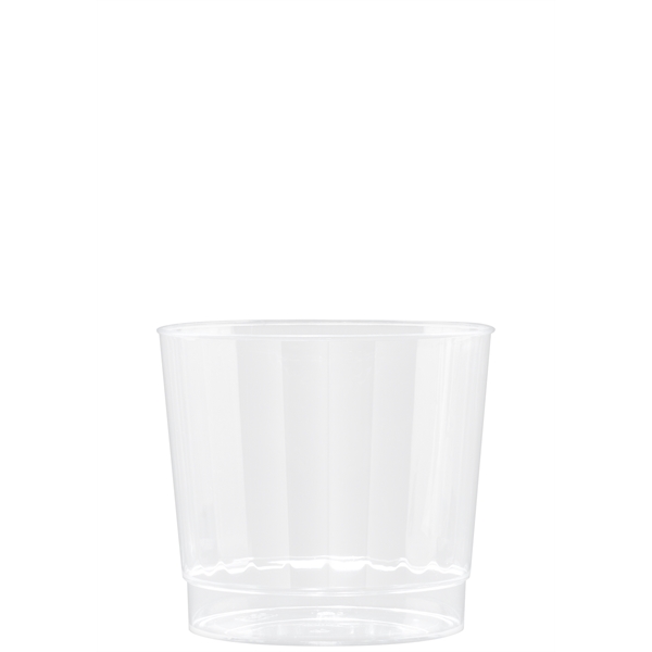 9 oz Clear Fluted Plastic Cup - Tradition - 9 oz Clear Fluted Plastic Cup - Tradition - Image 1 of 1