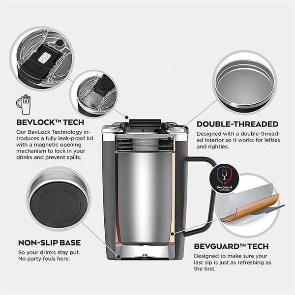 16Oz Insulated Coffee Mug - 16Oz Insulated Coffee Mug - Image 2 of 5
