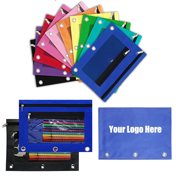 3 Ring Binder Pencil Pouch - 3 Ring Binder Pencil Pouch - Image 0 of 5