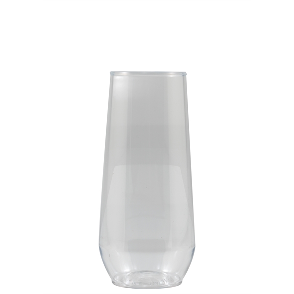 10 oz Clear Plastic Stemless Flute - Tradition - 10 oz Clear Plastic Stemless Flute - Tradition - Image 1 of 1