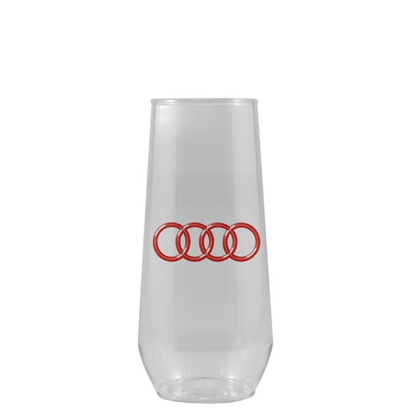 10 oz Clear Plastic Stemless Flute - Tradition - 10 oz Clear Plastic Stemless Flute - Tradition - Image 0 of 1