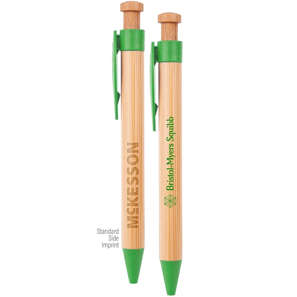 The Camden Bamboo Retractable Wheat Straw Eco-Pen - The Camden Bamboo Retractable Wheat Straw Eco-Pen - Image 4 of 6