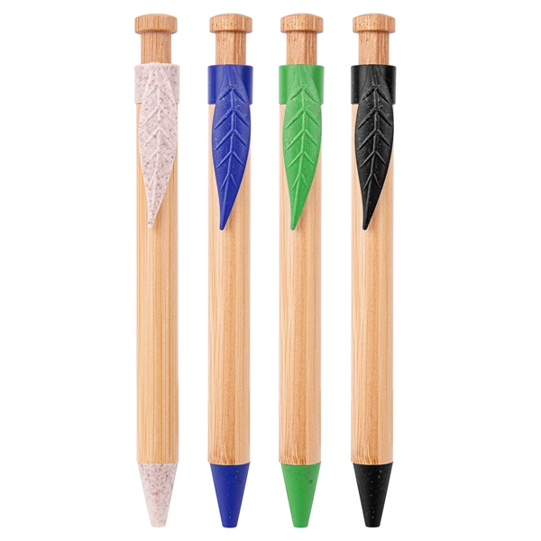 The Camden Bamboo Retractable Wheat Straw Eco-Pen - The Camden Bamboo Retractable Wheat Straw Eco-Pen - Image 6 of 6