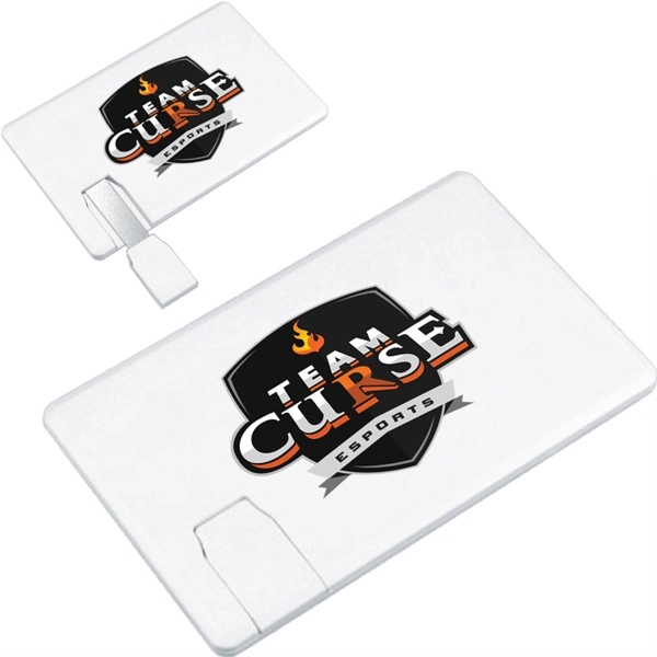 Credit Card USB Flash Drive With Retractable Cable - Credit Card USB Flash Drive With Retractable Cable - Image 0 of 1