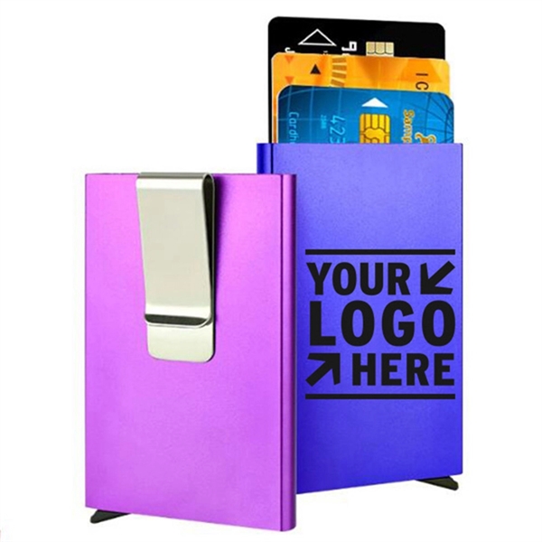 Aluminum Automatic Pop-up Money and Card Clip - Aluminum Automatic Pop-up Money and Card Clip - Image 0 of 1
