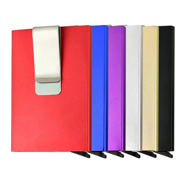 Aluminum Automatic Pop-up Money and Card Clip - Aluminum Automatic Pop-up Money and Card Clip - Image 1 of 1