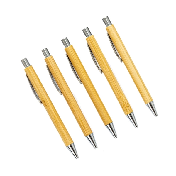 Metal Accent Bamboo Pen - Metal Accent Bamboo Pen - Image 2 of 3