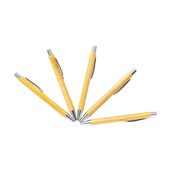 Metal Accent Bamboo Pen - Metal Accent Bamboo Pen - Image 1 of 3