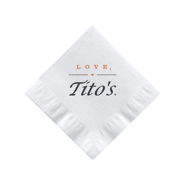 Beverage Napkin - White - Tradition - Beverage Napkin - White - Tradition - Image 0 of 1