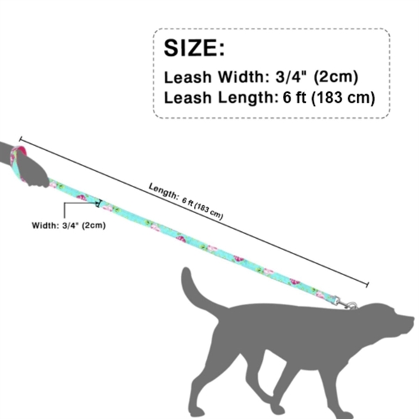 Dye-Sublimation Dog Leash with Adjustable Collar & Carabiner - Dye-Sublimation Dog Leash with Adjustable Collar & Carabiner - Image 2 of 7