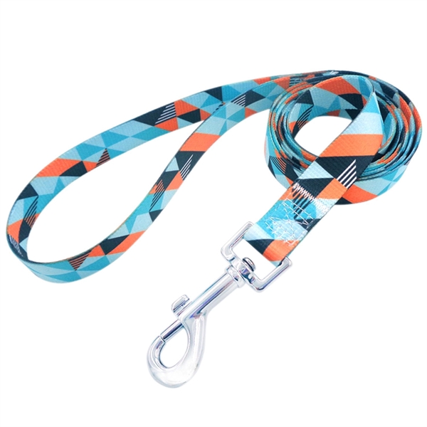 Dye-Sublimation Dog Leash with Adjustable Collar & Carabiner - Dye-Sublimation Dog Leash with Adjustable Collar & Carabiner - Image 4 of 7