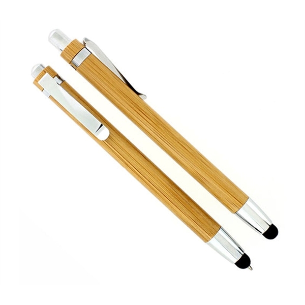 Eco-friendly Bamboo Pen With Stylus - Eco-friendly Bamboo Pen With Stylus - Image 0 of 3