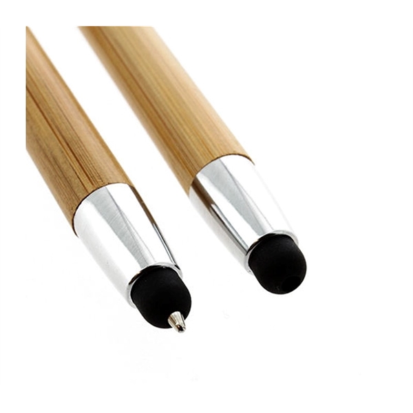 Eco-friendly Bamboo Pen With Stylus - Eco-friendly Bamboo Pen With Stylus - Image 1 of 3