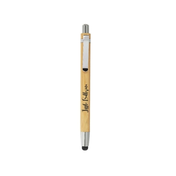 Eco-friendly Bamboo Pen With Stylus - Eco-friendly Bamboo Pen With Stylus - Image 2 of 3