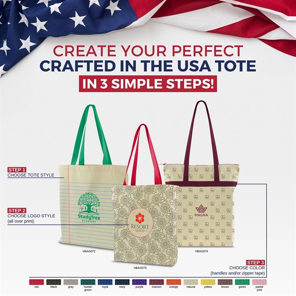 Made-to-Order Zippered Tote - Made-to-Order Zippered Tote - Image 17 of 32