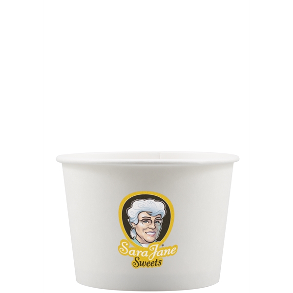 12 oz Paper Food Container - White - Digital - 12 oz Paper Food Container - White - Digital - Image 0 of 1