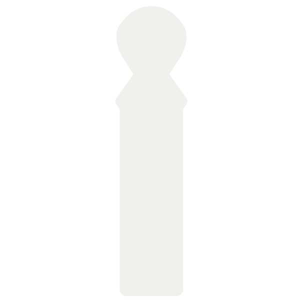 Cardstock Bookmark Stock Shape 12 pt - White - Cardstock Bookmark Stock Shape 12 pt - White - Image 1 of 11