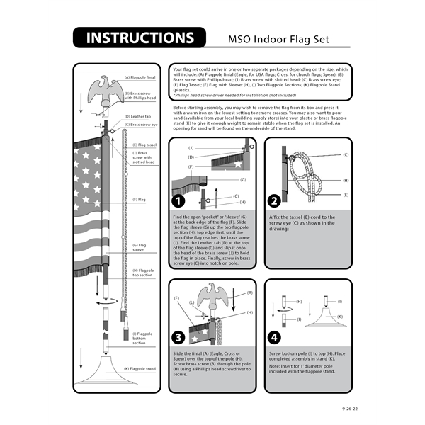 Indoor & Parade Telescopic Pole And Base Kit - 8ft - Indoor & Parade Telescopic Pole And Base Kit - 8ft - Image 3 of 3