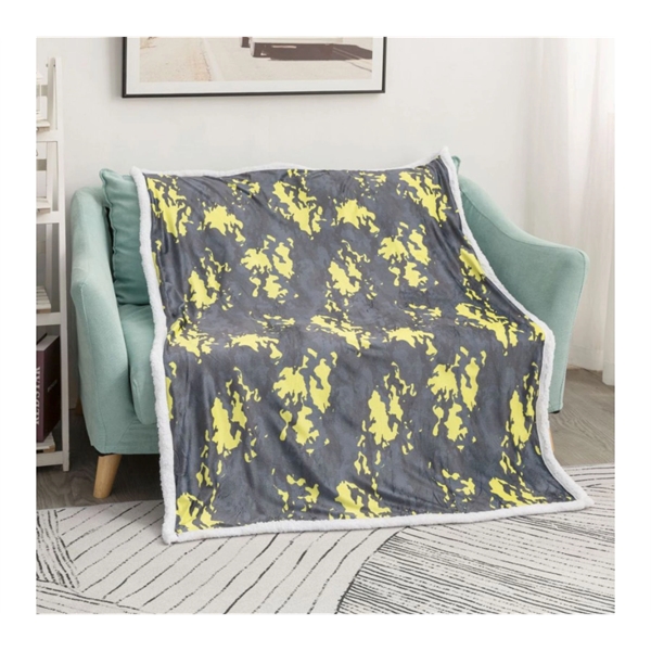 40x50 Luxury Sherpa Plush Crystal Velvet Sublimation Blanket - 40x50 Luxury Sherpa Plush Crystal Velvet Sublimation Blanket - Image 0 of 5