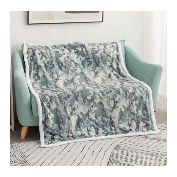 40x50 Luxury Sherpa Plush Crystal Velvet Sublimation Blanket - 40x50 Luxury Sherpa Plush Crystal Velvet Sublimation Blanket - Image 1 of 5