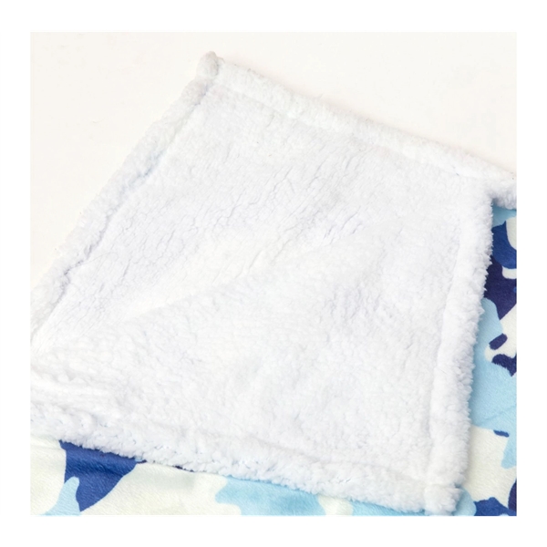 40x50 Luxury Sherpa Plush Crystal Velvet Sublimation Blanket - 40x50 Luxury Sherpa Plush Crystal Velvet Sublimation Blanket - Image 2 of 5