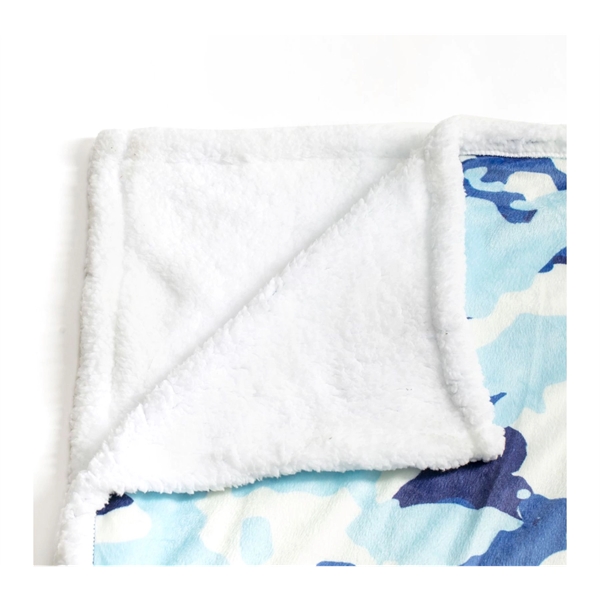 40x50 Luxury Sherpa Plush Crystal Velvet Sublimation Blanket - 40x50 Luxury Sherpa Plush Crystal Velvet Sublimation Blanket - Image 4 of 5