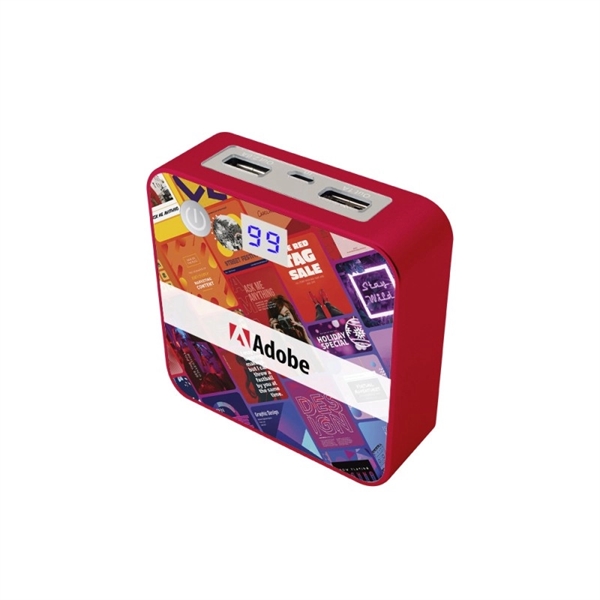 Power Square 7800 mAh Charger with Two USB Ports - Power Square 7800 mAh Charger with Two USB Ports - Image 4 of 5