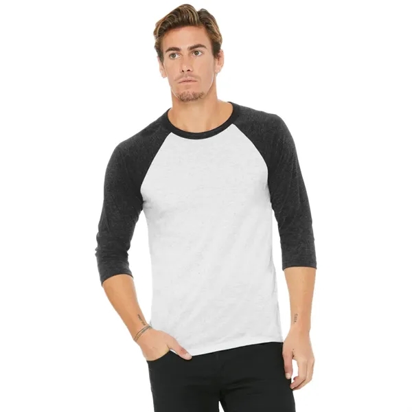 BELLA+CANVAS® Unisex 3/4-Sleeve Baseball Tee - BELLA+CANVAS® Unisex 3/4-Sleeve Baseball Tee - Image 2 of 22