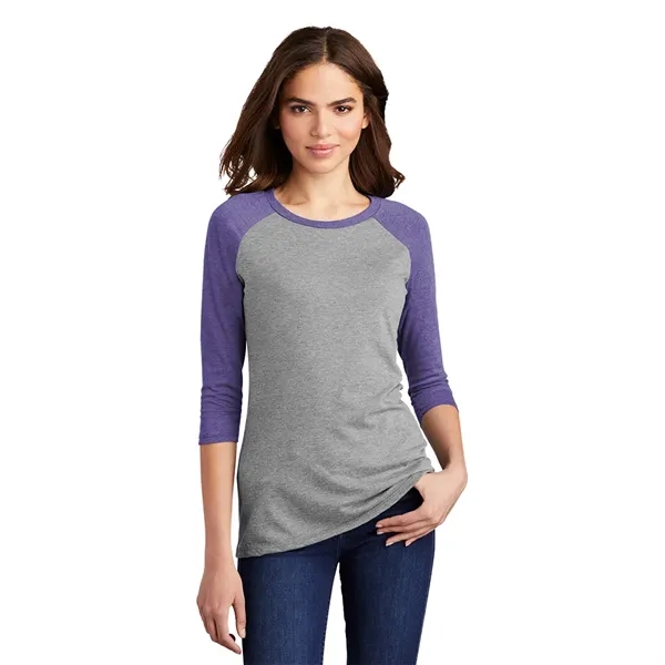 District® Women's Perfect Tri® 3/4-Sleeve Raglan - District® Women's Perfect Tri® 3/4-Sleeve Raglan - Image 10 of 10